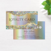 Carte de fidélité de la parties scintillant fausse (Bureau)