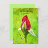 Carte de fidélité de l'Art de la Fleur de Rose Rou (Devant / Derrière)