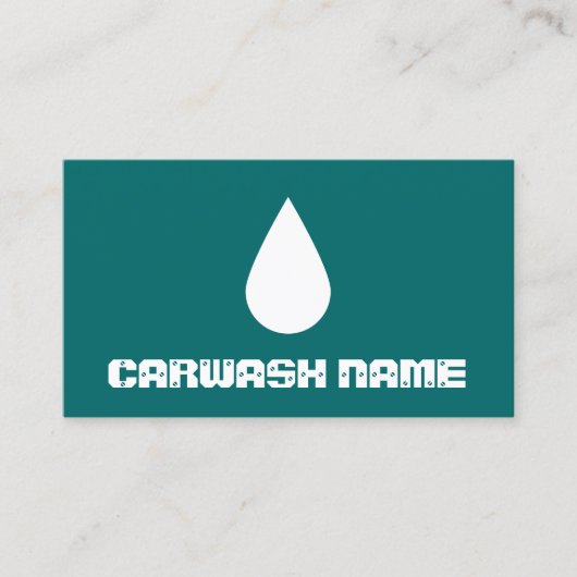 carte de fidélité de lavage de voiture (Devant)