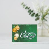 Carte de fidélité de l'esprit magique de Noël (Debout devant)