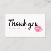 Carte de fidélité de Lippies d'aquarelle (Devant)