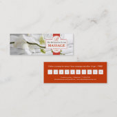 Carte de fidélité de massage (Devant / Derrière)