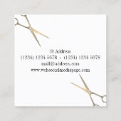 Carte de fidélité de studio de cheveux (Dos)