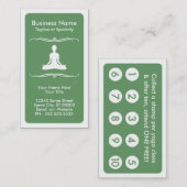 carte de fidélité de yoga de mod (Devant / Derrière)