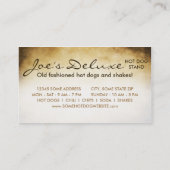 carte de fidélité des hot dogs âgés (Dos)