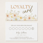 Carte de fidélité des marguerites (Devant & derrière)