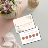 Carte De Fidélité Design Abstrait Pastel : Florales Modernes & Géomé