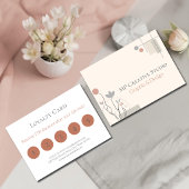 Carte De Fidélité Design Abstrait Pastel : Florales Modernes & Géomé