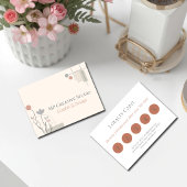 Carte De Fidélité Design Abstrait Pastel : Florales Modernes & Géomé