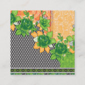 Carte De Fidélité design d'un mur vert et jaune suspendu (Devant)