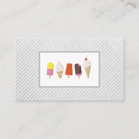 Carte De Fidélité Desserts de crème glacée (Devant)