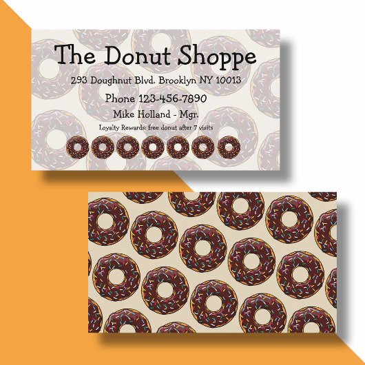 Carte de fidélité Donut Shop Doughnut