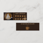 carte de fidélité du café (Devant / Derrière)