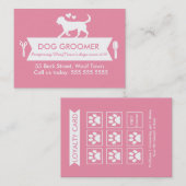 Carte de fidélité du chien Groomer - Personnalisab (Devant / Derrière)