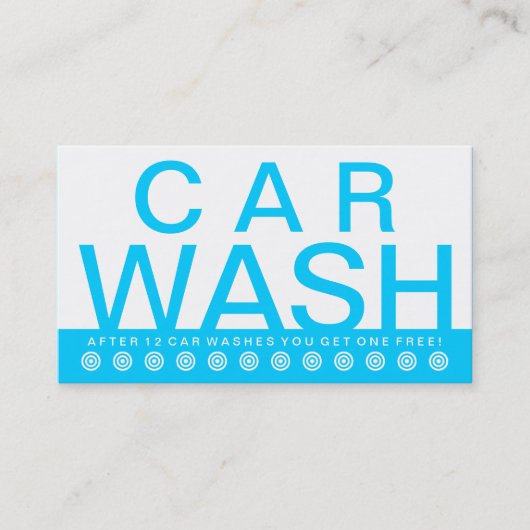 carte de fidélité du client WASH GRAVE CAR WASH (Devant)