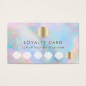 carte de fidélité du logo seashell (Devant)