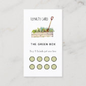 Carte de fidélité du restaurant de salade (Devant)