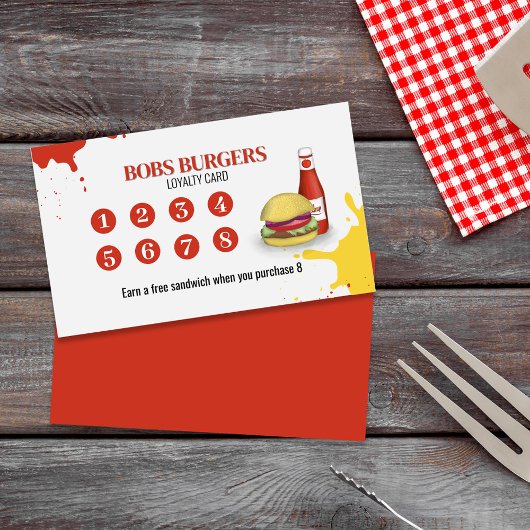 Carte de fidélité du restaurant Simple Custom