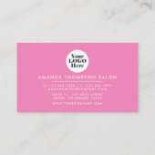 Carte de fidélité du salon à ongles roses (Dos)