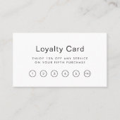 Carte de fidélité du salon de beauté moderne QR Co (Devant)