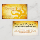 carte de fidélité du salon de bronzage (Devant / Derrière)