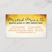 carte de fidélité du salon de bronzage (Dos)