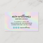 Carte de fidélité du salon de coiffure de maquilla (Dos)