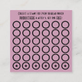 carte de fidélité du tampon d'arbre (Dos)