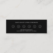 Carte de fidélité | Écriture élégante | Carte mini (Dos)