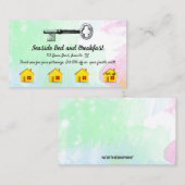 Carte De Fidélité Editable Bed and Breakfast Inn (Devant / Derrière)