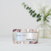 Carte De Fidélité Élégant, Abstrait rayé (Debout devant)