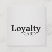 Carte De Fidélité Elegant Black FAUX Silver Loyalty Card (Devant)