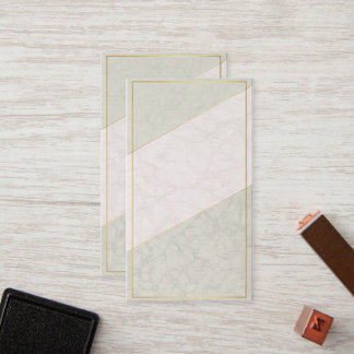 Carte De Fidélité Elegant Blank Loyalty Card – Sage & Gold