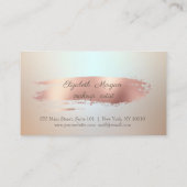 Carte De Fidélité Élégant, Brush Stroke, Cupcake (Dos)