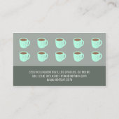 Carte De Fidélité Elégant café Shop Loyalty Punch (Dos)