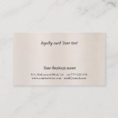 carte de fidélité élégant ciseaux brillants (Dos)