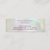 Carte De Fidélité Elégant coeur holographique de luxe or (Dos)