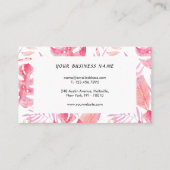 Carte De Fidélité Elégant concepteur d'intérieur Tropical (Dos)