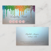 Carte De Fidélité Élégant élégant, Parties scintillant Drivers Loyal (Devant / Derrière)