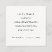 Carte De Fidélité Elégant Faux Cuir Texture (carte de fidélité) (Dos)