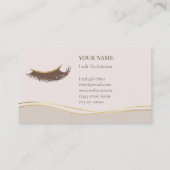 Carte De Fidélité Elegant Lash Technician Loyalty Card (Dos)