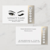 Carte De Fidélité Elégant lashes de luxe maquillage yeux (Devant / Derrière)