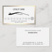 Carte De Fidélité Élégant logo de la voiture de luxe (Devant / Derrière)