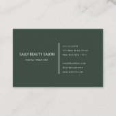 Carte De Fidélité Élégant minimal blanc (Dos)