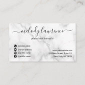 Carte De Fidélité Elégant rose en cuivre ciseaux en or coiffeuse (Dos)