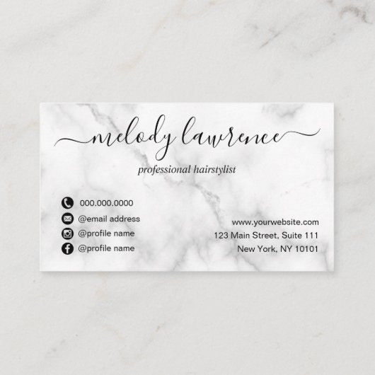 Carte De Fidélité Elégant rose en cuivre ciseaux en or coiffeuse (Dos)