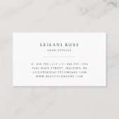 Carte De Fidélité Elégant Rose Gold Conch Shell (Dos)