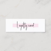 Carte De Fidélité Élégant salon de beauté Rose blanche élégant (Devant)