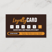 Carte De Fidélité Élégant salon de beauté Spa de maquillage ongles e (Dos)