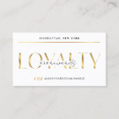 Carte De Fidélité Élégant salon de maquillage de logo Glam White & G (Devant)